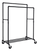 Songmics Kleiderständer in Schwarz - (B)100 x (H)162 x (T)59 cm