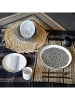 Ard'time 6-delige set: dessertborden "Yucatan" wit/zwart - Ø 20 cm