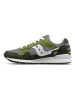 Saucony Leder-Sneakers "Shadow 5000" in Khaki/ Grün/ Grau