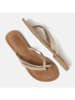 Lazamani Leder-Zehentrenner in Beige