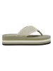 Marc O'Polo Shoes Keilzehentrenner in Khaki/ Weiß