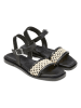 Marc O'Polo Shoes Leren sandalen zwart/crème