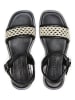 Marc O'Polo Shoes Leren sandalen zwart/crème