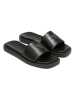 Marc O'Polo Shoes Leder-Pantoletten in Schwarz