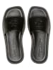 Marc O'Polo Shoes Leder-Pantoletten in Schwarz