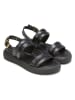 Marc O'Polo Shoes Leder-Sandalen in Schwarz
