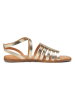 Marc O'Polo Shoes Skórzane sandały w kolorze złotym