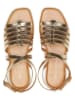 Marc O'Polo Shoes Leren sandalen goudkleurig