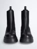 Liu Jo Leder-Chelsea-Boots in Schwarz