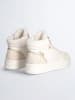 Liu Jo Leder-Sneakers in Creme