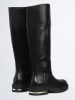 Liu Jo Leder-Stiefel in Schwarz