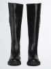 Liu Jo Leder-Stiefel in Schwarz