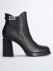 Liu Jo Leren enkelboots zwart