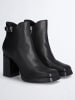 Liu Jo Leren enkelboots zwart