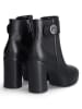 Liu Jo Leder-Ankle-Boots in Schwarz
