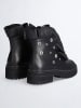 Liu Jo Leder-Boots in Schwarz
