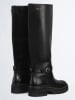 Liu Jo Leder-Stiefel in Schwarz