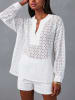 Milan Kiss Bluse in Weiß