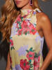 LA Angels Blusentop in Beige/ Flieder