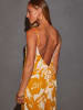 LA Angels Jumpsuit in Orange/ Weiß