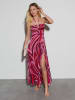 LA Angels Jurk bordeaux/lichtroze