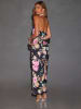 LA Angels Kleid in Schwarz/ Beige/ Pink