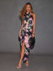 LA Angels Kleid in Schwarz/ Beige/ Pink