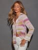 LA Angels Bluse in Lila/ Creme