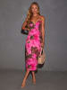 LA Angels Kleid in Pink/ Braun