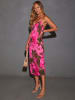 LA Angels Kleid in Pink/ Braun