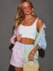 LA Angels Short lichtroze/lichtblauw/groen