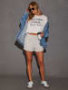 LA Angels Shorts in Grau
