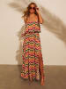 LA Angels Jurk beige/groen/rood