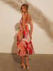 LA Angels Kleid in Rosa/ Rot/ Apricot