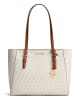 Michael Kors Leder-Shopper in Creme/ Camel - (B)40 x (H)34 x (T)13 cm