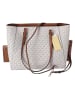 Michael Kors Leder-Shopper in Creme/ Camel - (B)40 x (H)34 x (T)13 cm