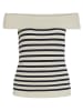 Vila Top in Beige/ Schwarz