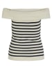 Vila Top beige/zwart