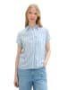 Tom Tailor Blouse lichtblauw/wit