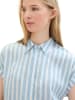 Tom Tailor Blouse lichtblauw/wit