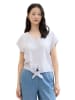 Tom Tailor Blouse lichtblauw/wit