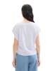 Tom Tailor Bluse in Hellblau/ Weiß