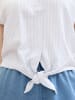 Tom Tailor Blouse lichtblauw/wit