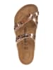 Birkenstock Zehentrenner in Beige/ Gold