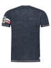 Geographical Norway Koszulka "Jortlab" w kolorze granatowym