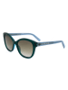 Marc Jacobs Damen-Sonnenbrille in Petrol-Hellblau/ Khaki