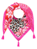 Zwillingsherz Dreieckstuch in Pink - (L)200 x (B)95 cm