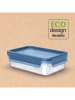Emsa 3er-Set: Frischhaltedosen "Clip & Close Eco" in Blau - 800 ml