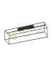 FISCHER & HONSEL Ledplafonnière "Gesa" zwart/goudkleurig - (B)108 x (H)31 cm