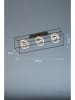 FISCHER & HONSEL Ledplafonnière "Gesa" zwart/goudkleurig - (B)108 x (H)31 cm